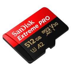 SanDisk Extreme PRO 512GB microSDXC UHS-I U3 V30 A2 Hafıza Kartı