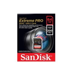 SanDisk Extreme PRO 64GB SDXC UHS-I U3 V30 Hafıza Kartı