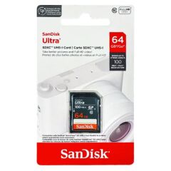 SanDisk Ultra 64GB SDXC UHS-I 100MB/s Hafıza Kartı