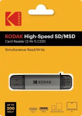 KODAK High Speed SD/MSD CARD READER 2-IN-1 C220